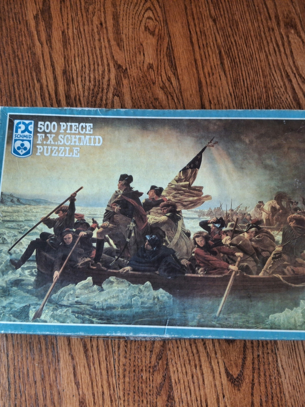 Vintage F.X. Schmid Washington Crossing the Delaware Puzzle 500 pc COMPLETE